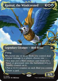 Kastral, the Windcrested (Borderless) (Raised Foil) (350) [Bloomburrow]