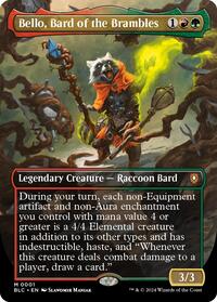 Bello, Bard of the Brambles (Borderless) (1) [Commander: Bloomburrow]