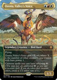 Zinnia, Valley's Voice (Borderless) (4) [Commander: Bloomburrow]