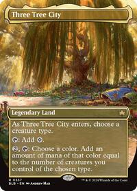 Three Tree City (Borderless) (0337) (337) [Bloomburrow]
