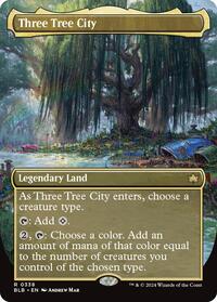 Three Tree City (Borderless) (0338) (338) [Bloomburrow]