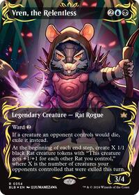 Vren, the Relentless (Borderless) (Raised Foil) (354) [Bloomburrow]