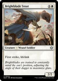 Brightblade Stoat (4) [Bloomburrow]
