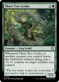 Three Tree Scribe (199) [Bloomburrow]