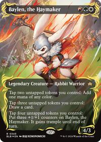 Baylen, the Haymaker (Borderless) (Raised Foil) (345) [Bloomburrow]