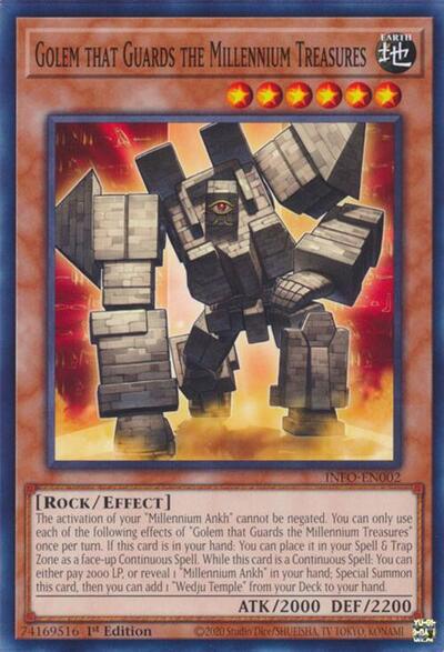 Golem that Guards the Millennium Treasures (INFO-EN002) [The Infinite Forbidden]