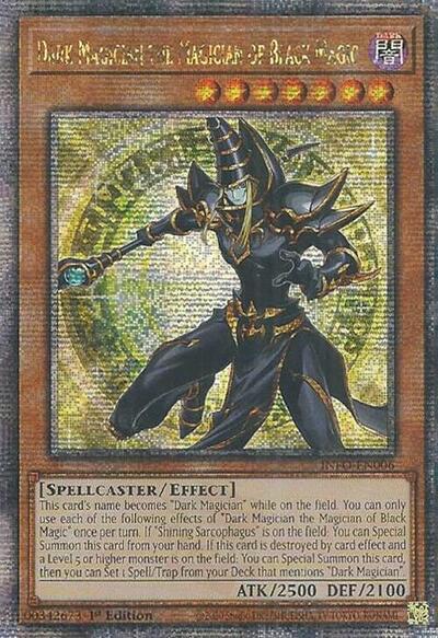 Dark Magician the Magician of Black Magic (Quarter Century Secret Rare) (INFO-EN006) [The Infinite Forbidden]