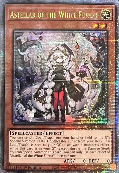 Astellar of the White Forest (Quarter Century Secret Rare) (INFO-EN013) [The Infinite Forbidden]
