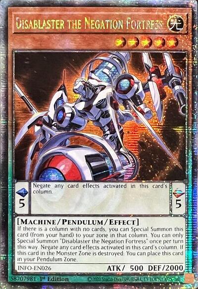 Disablaster the Negation Fortress (Quarter Century Secret Rare) (INFO-EN026) [The Infinite Forbidden]