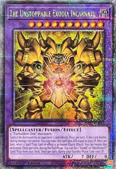 The Unstoppable Exodia Incarnate (Quarter Century Secret Rare) (INFO-EN033) [The Infinite Forbidden]