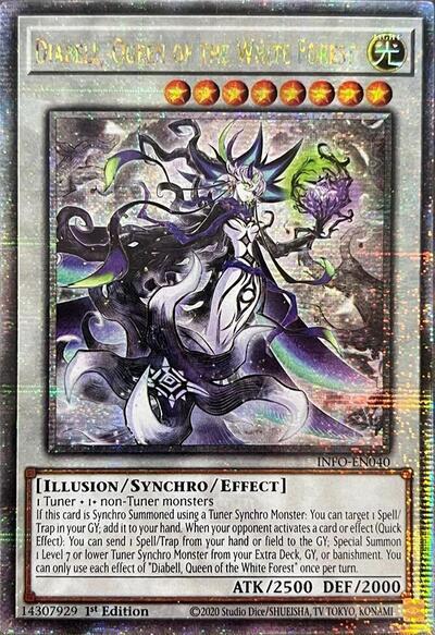 Diabell, Queen of the White Forest (Quarter Century Secret Rare) (INFO-EN040) [The Infinite Forbidden]