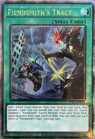 Fiendsmith's Tract (Quarter Century Secret Rare) (INFO-EN061) [The Infinite Forbidden]