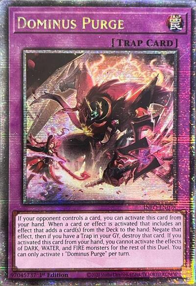 Dominus Purge (Quarter Century Secret Rare) (INFO-EN078) [The Infinite Forbidden]