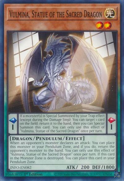 Vulmina, Statue of the Sacred Dragon (INFO-EN082) [The Infinite Forbidden]