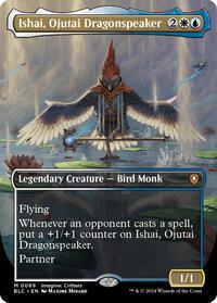 Ishai, Ojutai Dragonspeaker (Borderless) (89) [Commander: Bloomburrow]
