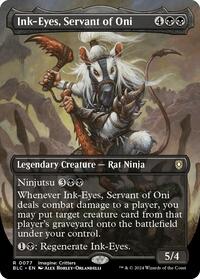 Ink-Eyes, Servant of Oni (Borderless) (77) [Commander: Bloomburrow]