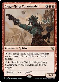 Siege-Gang Commander (202) [Commander: Bloomburrow]