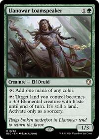 Llanowar Loamspeaker (228) [Commander: Bloomburrow]