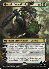 Garruk, Cursed Huntsman (Borderless) (99) [Commander: Bloomburrow]