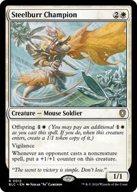 Steelburr Champion (12) [Commander: Bloomburrow]