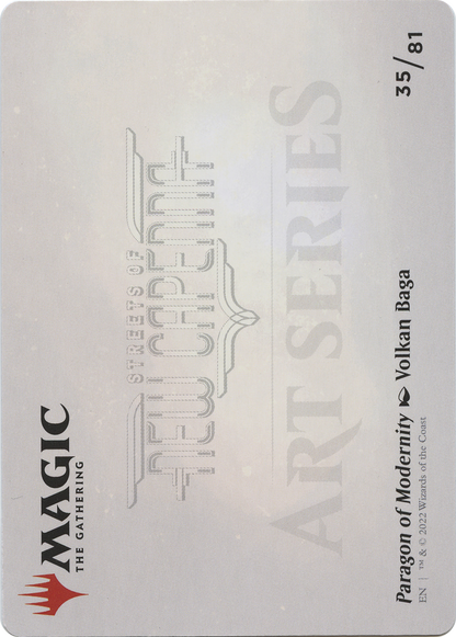 Paragon of Modernity // Paragon of Modernity (ASNC-035) - New Capenna Art Series (Borderless) Foil
