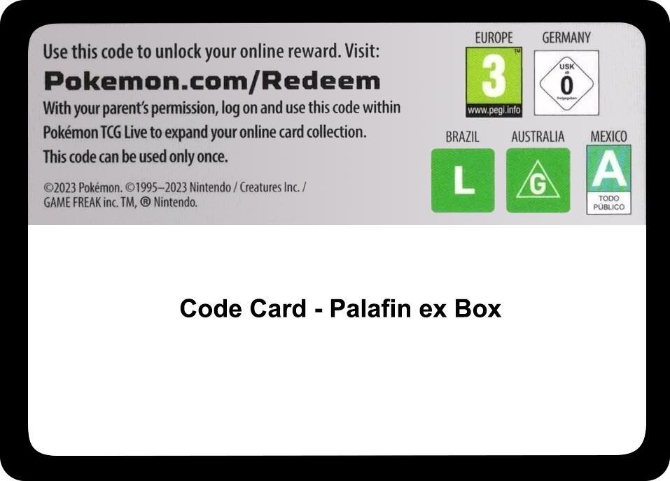 Code Card - Palafin ex Box [Miscellaneous Cards & Products]