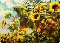 Beza, the Bounding Spring Art Card (Gold-Stamped Signature) (1) [Art Series: Bloomburrow]