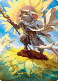 Elspeth, Sun's Champion Art Card (Gold-Stamped Signature) (53) [Art Series: Bloomburrow]