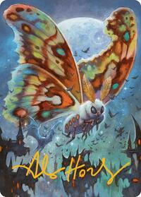 Luminous Broodmoth Art Card (Gold-Stamped Signature) (48) [Art Series: Bloomburrow]
