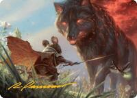 Repel Calamity Art Card (Gold-Stamped Signature) (2) [Art Series: Bloomburrow]
