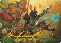 Valley Questcaller Art Card (Gold-Stamped Signature) (4) [Art Series: Bloomburrow]
