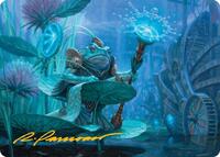Dour Port-Mage Art Card (Gold-Stamped Signature) (5) [Art Series: Bloomburrow]