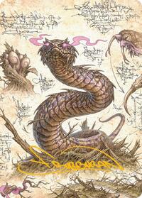 Rottenmouth Viper Art Card (Gold-Stamped Signature) (36) [Art Series: Bloomburrow]