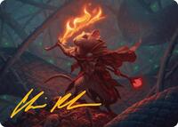 Emberheart Challenger Art Card (Gold-Stamped Signature) (19) [Art Series: Bloomburrow]