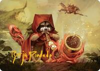 Raccoon Rallier Art Card (Gold-Stamped Signature) (20) [Art Series: Bloomburrow]
