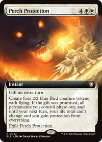 Perch Protection (Extended Art) (47) [Commander: Bloomburrow]