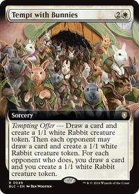 Tempt with Bunnies (Extended Art) (49) [Commander: Bloomburrow]