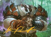 Hugs, Grisly Guardian Art Card (Gold-Stamped Signature) (27) [Art Series: Bloomburrow]