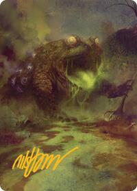 The Gitrog Monster Art Card (Gold-Stamped Signature) (52) [Art Series: Bloomburrow]