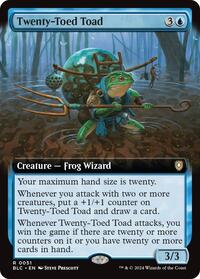 Twenty-Toed Toad (Extended Art) (51) [Commander: Bloomburrow]