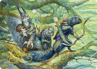 The Odd Acorn Gang Art Card (Gold-Stamped Signature) (32) [Art Series: Bloomburrow]