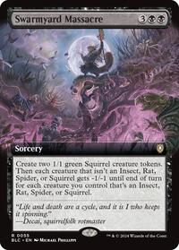 Swarmyard Massacre (Extended Art) (55) [Commander: Bloomburrow]