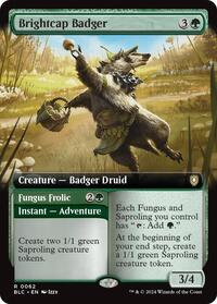 Brightcap Badger (Extended Art) (62) [Commander: Bloomburrow]