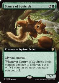 Scurry of Squirrels (Extended Art) (66) [Commander: Bloomburrow]