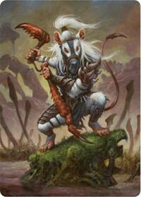 Ink-Eyes, Servant of Oni Art Card (50) [Art Series: Bloomburrow]