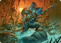 Persistent Marshstalker Art Card (14) [Art Series: Bloomburrow]