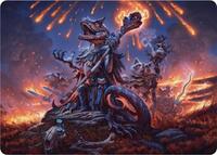 Valley Flamecaller Art Card (21) [Art Series: Bloomburrow]