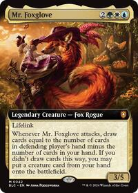 Mr. Foxglove (Extended Art) (42) [Commander: Bloomburrow]