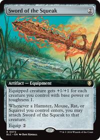 Sword of the Squeak (Extended Art) (72) [Commander: Bloomburrow]