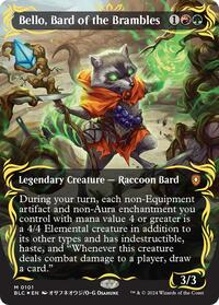 Bello, Bard of the Brambles (Borderless) (Raised Foil) (101) [Commander: Bloomburrow]